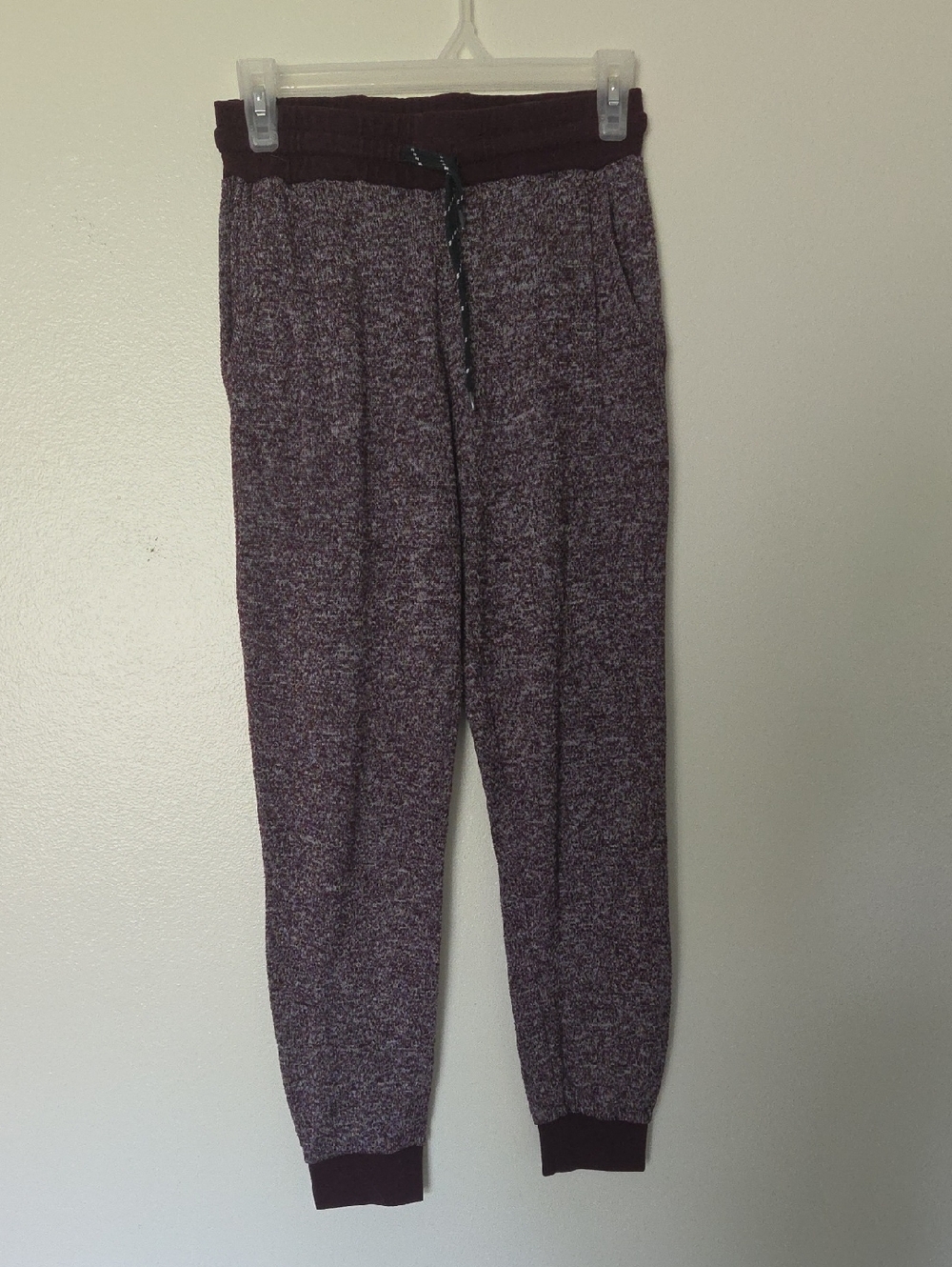 Empyre Marled Knit Joggers in Deep Plum